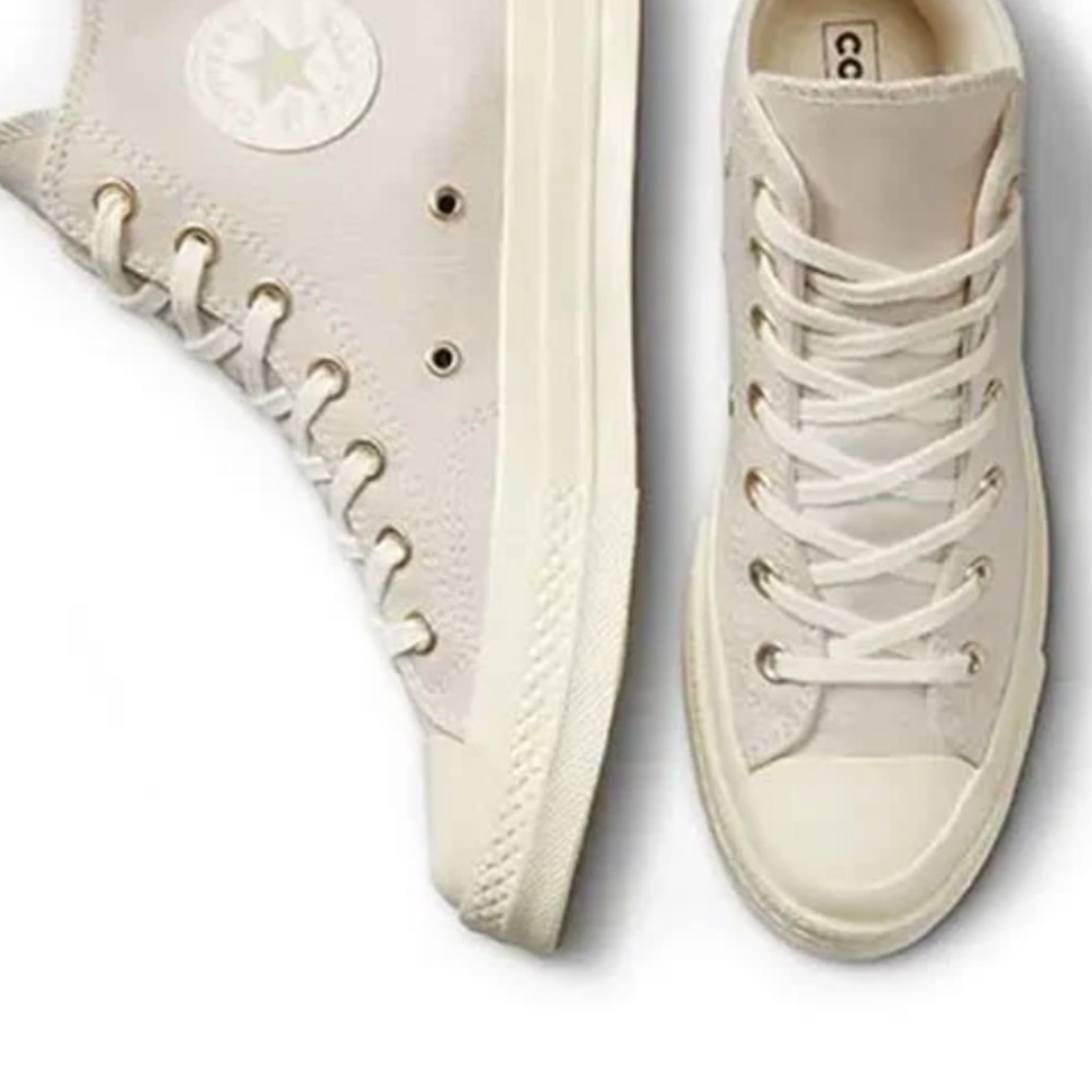 Converse High-Top Sneakers in Off-White